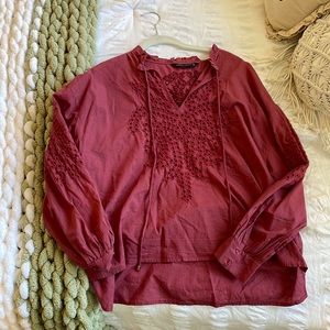 Pink boho zara tunic/top
